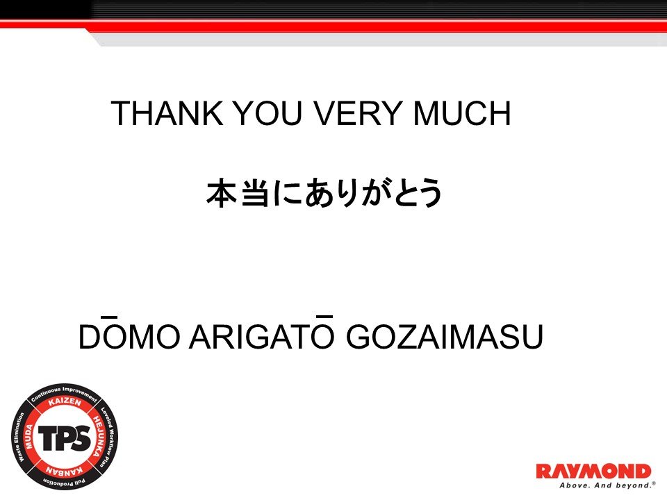 LeanTPS Basic Training Thank You Slide