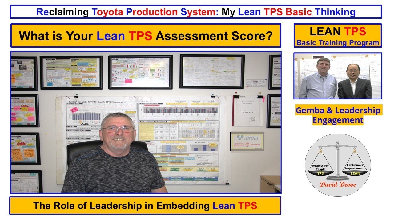 David Devoe with Toyota leaders and training teams during Lean TPS Basic Training, representing lessons from Toyota Production System history and modern application.