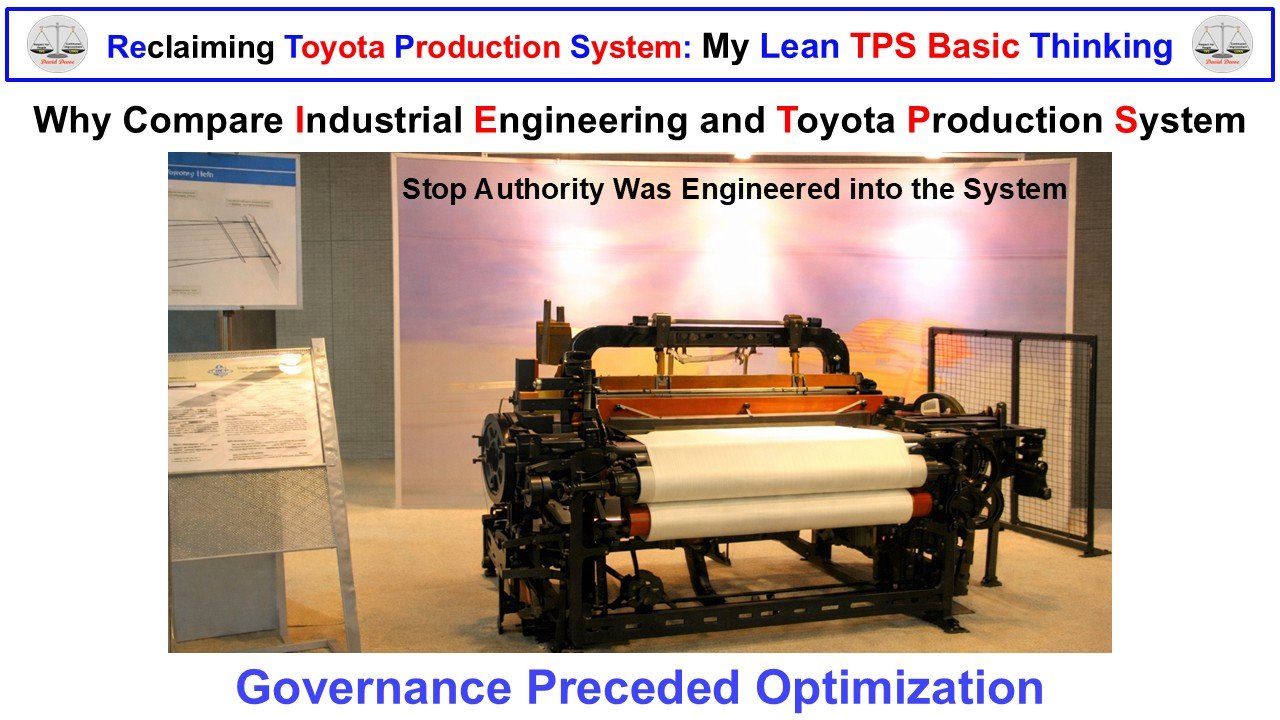 Toyoda Type G automatic loom demonstrating autonomation through mechanical stop logic that governed Quality at the point of defect.